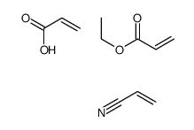 ethyl prop-2-enoate,prop-2-enenitrile,prop-2-enoic acid Structure