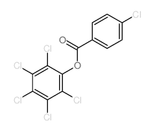 Benzoic acid,4-chloro-, 2,3,4,5,6-pentachlorophenyl ester Structure