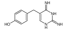 4-[(2,4-diaminopyrimidin-5-yl)methyl]phenol结构式