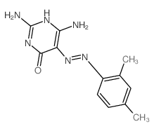 4(3H)-Pyrimidinone,2,6-diamino-5-[2-(2,4-dimethylphenyl)diazenyl]-结构式