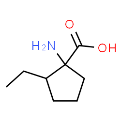 Cyclopentanecarboxylic acid, 1-amino-2-ethyl-, (1R,2S)- (9CI) structure