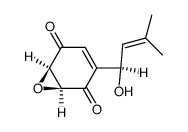 (1S,6R)-3-[(R)-1-Hydroxy-3-methyl-2-butenyl]-7-oxabicyclo[4.1.0]hept-3-ene-2,5-dione结构式