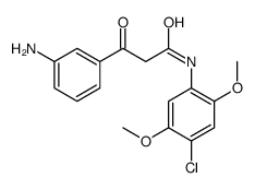 3-(m-aminophenyl)-N-(4-chloro-2,5-dimethoxyphenyl)-3-oxopropionamide structure