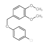 Benzene,4-[(4-chlorophenoxy)methyl]-1,2-dimethoxy-结构式