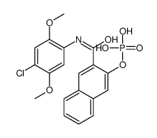 N-(4-chloro-2,5-dimethoxyphenyl)-3-(phosphonooxy)naphthalene-2-carboxamide结构式