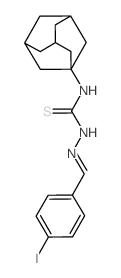 Hydrazinecarbothioamide,2-[(4-iodophenyl)methylene]-N-tricyclo[3.3.1.13,7]dec-1-yl- Structure