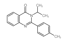 2-(4-methylphenyl)-3-propan-2-yl-quinazolin-4-one结构式