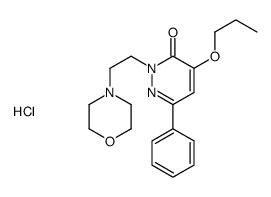 2-(2-morpholin-4-ylethyl)-6-phenyl-4-propoxypyridazin-3-one,hydrochloride Structure