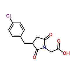 [3-(4-CHLORO-BENZYL)-2,5-DIOXO-PYRROLIDIN-1-YL]-ACETIC ACID Structure