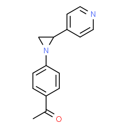 1-(4-[2-(4-PYRIDINYL)-1-AZIRANYL]PHENYL)-1-ETHANONE结构式