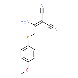 2-(1-AMINO-2-[(4-METHOXYPHENYL)SULFANYL]ETHYLIDENE)MALONONITRILE structure