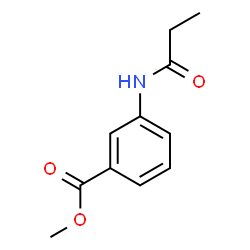 Benzoic acid, 3-[(1-oxopropyl)amino]-, methyl ester (9CI) Structure