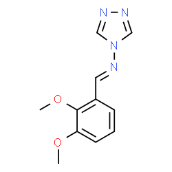 N-[(E)-(2,3-dimethoxyphenyl)methylidene]-4H-1,2,4-triazol-4-amine structure