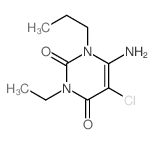 6-amino-5-chloro-3-ethyl-1-propyl-pyrimidine-2,4-dione picture