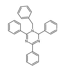 1-benzyl-2,4,6-triphenyl-1,2-dihydro-s-triazine结构式