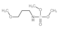 N-dimethoxyphosphoryl-3-methoxy-propan-1-amine结构式