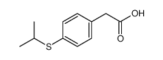 2-(4-propan-2-ylsulfanylphenyl)acetic acid Structure