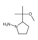 2-(2-methoxypropan-2-yl)pyrrolidin-1-amine结构式