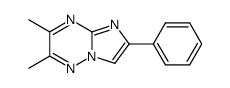 2,3-dimethyl-6-phenylimidazo<1,2-b>-1,2,4-triazine Structure