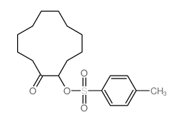 Cyclododecanone,2-[[(4-methylphenyl)sulfonyl]oxy]- structure