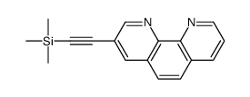 trimethyl-[2-(1,10-phenanthrolin-3-yl)ethynyl]silane structure