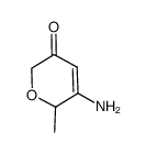 2H-Pyran-3(6H)-one,5-amino-6-methyl-(9CI)结构式