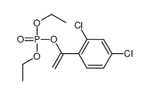 2,4-dichloro-1-(1-diethoxyphosphoryloxyethenyl)benzene结构式