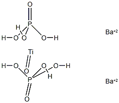 dibarium oxobis[phosphato(3-)-O]titanate(2-)结构式