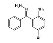 2-amino-5-bromobenzophenone hydrazone Structure
