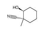 (1R,2S)-1-methyl-2-hydroxy-1-cyclohexanecarbonitrile Structure