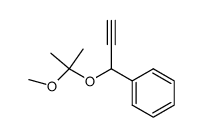 (1-((2-methoxypropan-2-yl)oxy)prop-2-yn-1-yl)benzene结构式