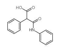 Benzeneacetic acid, a-[(phenylamino)carbonyl]-结构式