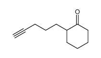 2-(pent-4-ynyl)cyclohexanone结构式