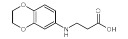 3-(2,3-二氢-苯并[1,4]二氧-6-胺)-丙酸结构式