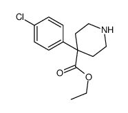 4-(4-氯苯基)哌啶-4-羧酸乙酯结构式