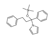 1-(1,3-diphenyl-1-((trimethylsilyl)oxy)propyl)-1H-pyrrole结构式