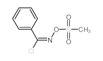 Methanesulfonic acid,(chlorophenylmethylene)azanyl ester structure