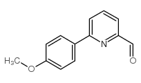 6-(4-甲氧基苯基)吡啶-2-醛结构式