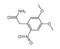 (4,5-dimethoxy-2-nitro-phenyl)-acetic acid amide结构式