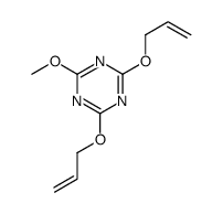 4,6-bis(allyloxy)-2-methoxy-1,3,5-triazine结构式