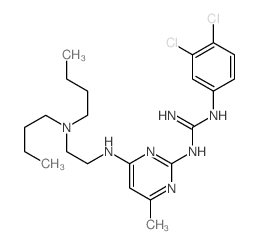 2-[4-[2-(dibutylamino)ethylamino]-6-methyl-pyrimidin-2-yl]-1-(3,4-dichlorophenyl)guanidine结构式