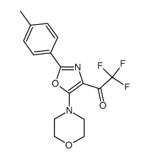 2,2,2-Trifluoro-1-[2-(4-methylphenyl)-5-morpholinooxazol-4-yl]ethanone Structure