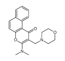 3-(dimethylamino)-2-(morpholin-4-ylmethyl)benzo[f]chromen-1-one Structure