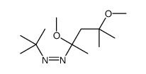 1-[(1,1-Dimethylethyl)azo]-1,3-dimethoxy-1,3-dimethylbutane结构式