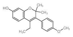 4-ethyl-3-(4-methoxyphenyl)-2,2-dimethyl-chromen-7-ol picture