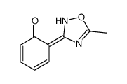 6-(5-methyl-1,2,4-oxadiazol-3-ylidene)cyclohexa-2,4-dien-1-one Structure