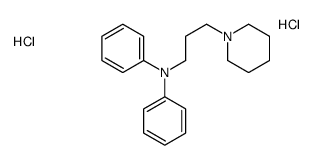 N-phenyl-N-(3-piperidin-1-ylpropyl)aniline,dihydrochloride Structure