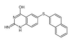 2-amino-6-naphthalen-2-ylsulfanyl-1H-quinazolin-4-one结构式
