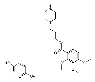 2,3,4-Trimethoxy-benzoic acid 3-piperazin-1-yl-propyl ester; compound with (Z)-but-2-enedioic acid结构式