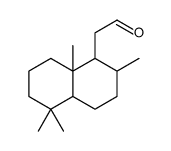 decahydro-2,5,5,8a-tetramethylnaphthalen-1-acetaldehyde structure